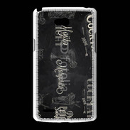 Coque LG L80 Menu de cocktail en noir et blanc