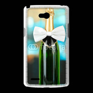 Coque LG L80 Bouteille de champagne avec noeud