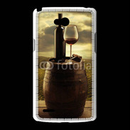 Coque LG L80 Vin rouge et paysage viticole