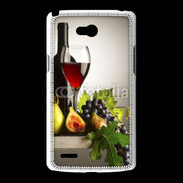 Coque LG L80 Vin rouge et fruits
