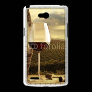 Coque LG L80 Verre de vin rouge et vignes