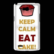 Coque LG L80 Keep calm eat cake