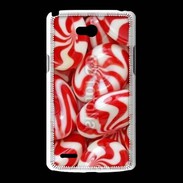 Coque LG L80 Bonbons rouges et blancs