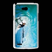 Coque LG L80 Surfeur dans un tube