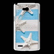 Coque LG L80 La mer en bleu et blanc