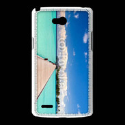 Coque LG L80 Ponton sur mer des tropiques
