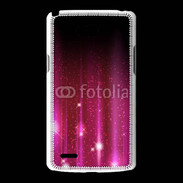 Coque LG L80 Rideau rose à strass