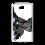 Coque LG L80 Dogue allemand noir