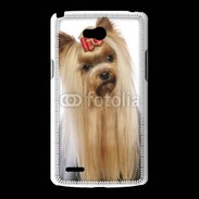 Coque LG L80 Yorkie de face