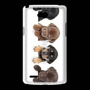 Coque LG L80 Alignement de petits chiens