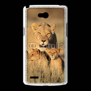 Coque LG L80 Lionne et ses petits