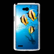 Coque LG L80 Poisson jaune et noir