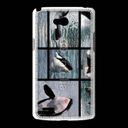 Coque LG L80 Orque noir et blanc