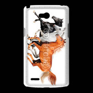 Coque LG L80 Trio de chevaux