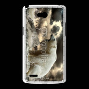 Coque LG L80 Ours blanc en colère