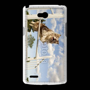 Coque LG L80 Agility saut d'obstacle