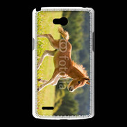 Coque LG L80 Poulain dans un champs