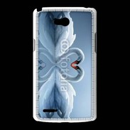Coque LG L80 Couple de Cygnes