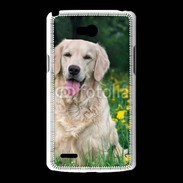 Coque LG L80 Portrait de Chien Golden 5
