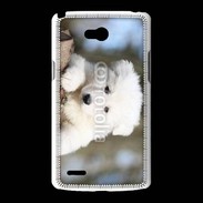 Coque LG L80 Chiot berger blanc suisse