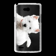 Coque LG L80 Chiot blanc 5