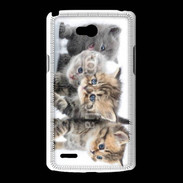 Coque LG L80 Groupe de chatons 7