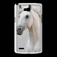 Coque LG L80 Portrait cheval blanc 11