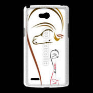 Coque LG L80 Illustration cheval 5