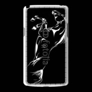 Coque LG L80 Illustration cheval noir