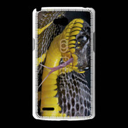 Coque LG L80 Serpent noir et jaune
