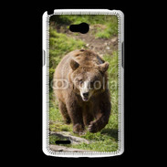 Coque LG L80 Ours brun en ballade