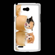 Coque LG L80 Chaton dans des coquilles d'oeuf