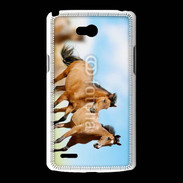 Coque LG L80 Course de chevaux