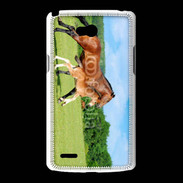 Coque LG L80 Cheval et poulain 2