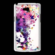 Coque LG L80 Cheveux de papillons