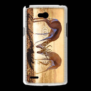 Coque LG L80 Duel de springbok