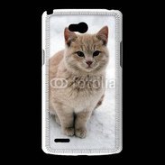 Coque LG L80 Chat dans la neige