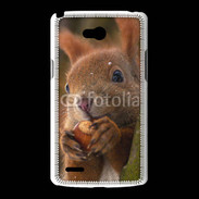 Coque LG L80 Portrait d'un écureuil avec une noisette