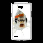 Coque LG L80 Poisson Silver Koi de face