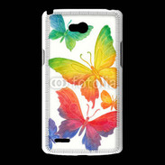 Coque LG L80 Illustration de papillons en couleur