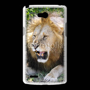 Coque LG L80 Portrait de lion 25