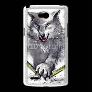 Coque LG L80 Loup en dessin 100