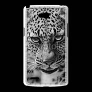 Coque LG L80 Léopard en noir et blanc 500