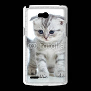 Coque LG L80 Chaton gris en balade