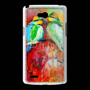 Coque LG L80 Oiseaux en peinture