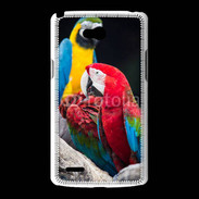 Coque LG L80 Macaw vert et rouge 76