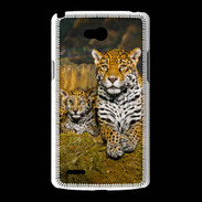 Coque LG L80 Portrait de Léopard avec petit