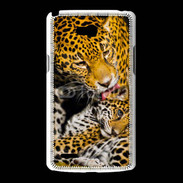 Coque LG L80 Léopard avec son petit 15