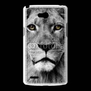 Coque LG L80 Lion les yeux dans les yeux
