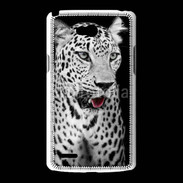 Coque LG L80 Léopard en noir et blanc 550
